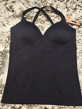NWT Sweetheart Built-In Bra Shaper Cami Black Size XL